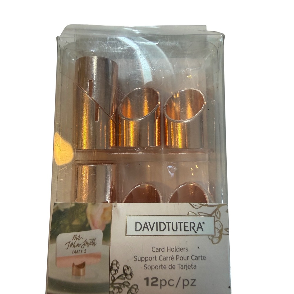 David Tutera Rose Gold Place Card Holders 8 pcsSet Wedding Table Decor 30023737